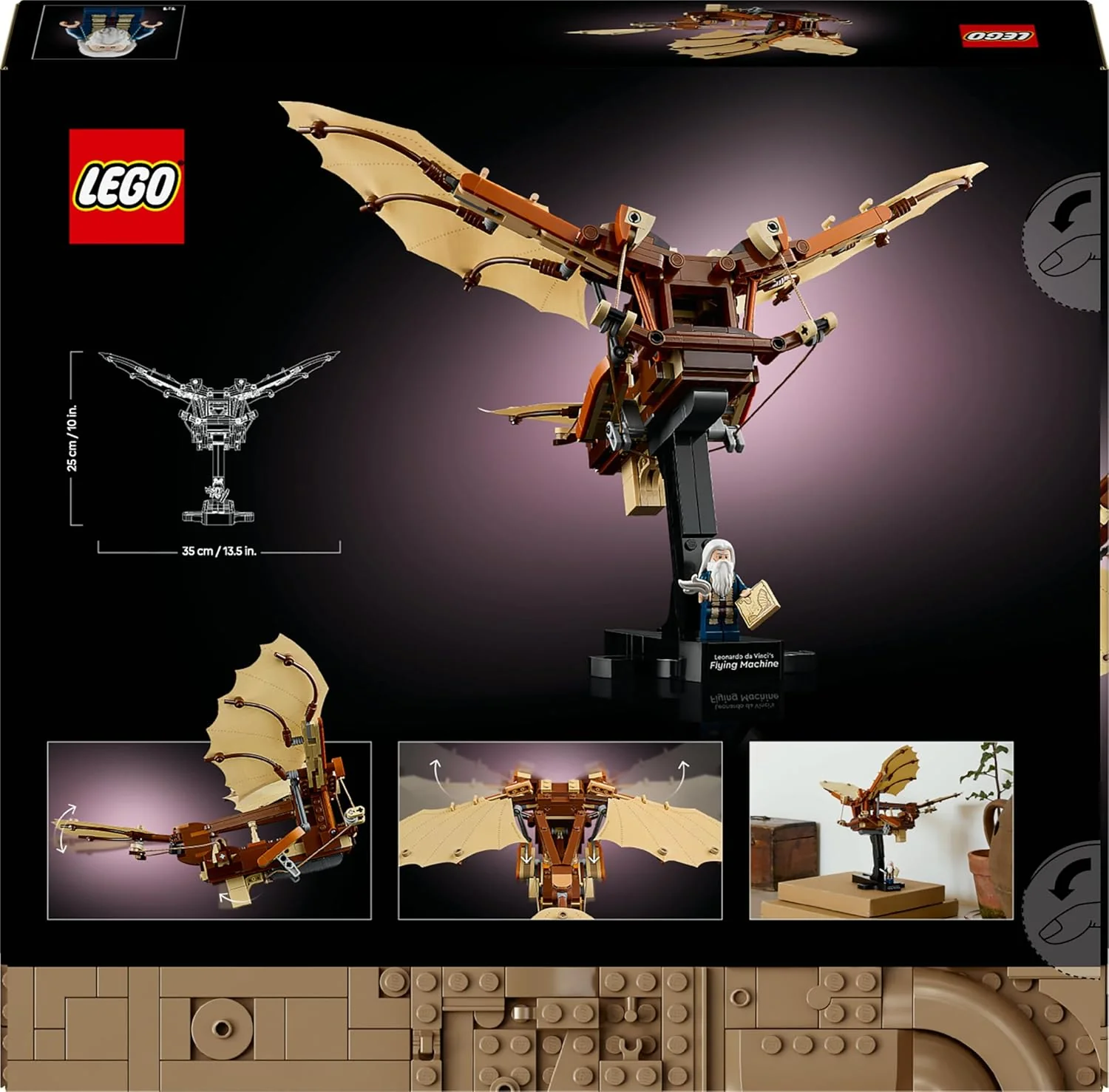 Lego Icons - Macchina volante di Leonardo da Vinci 10363 - Image 6