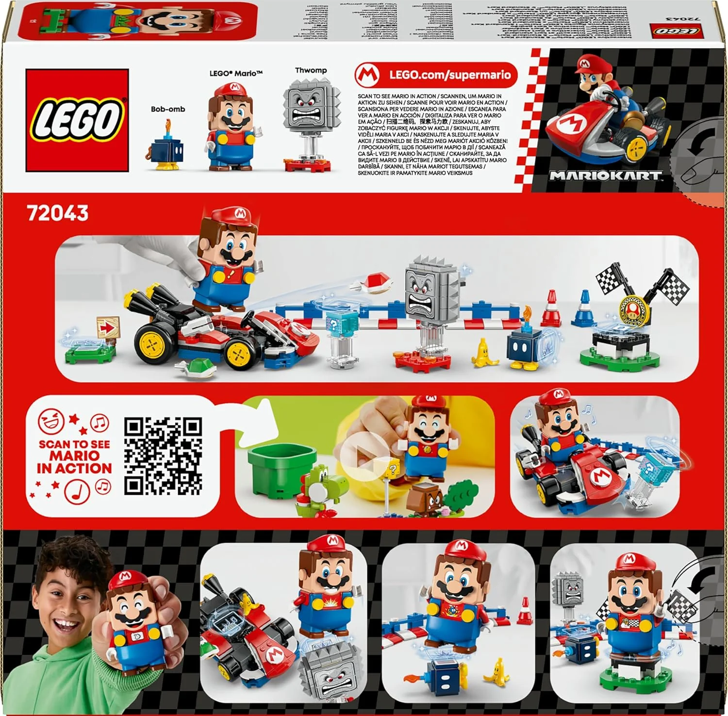 Lego Super Mario - Mario Kart Interattivo e Kart Standard 72043 - Image 6
