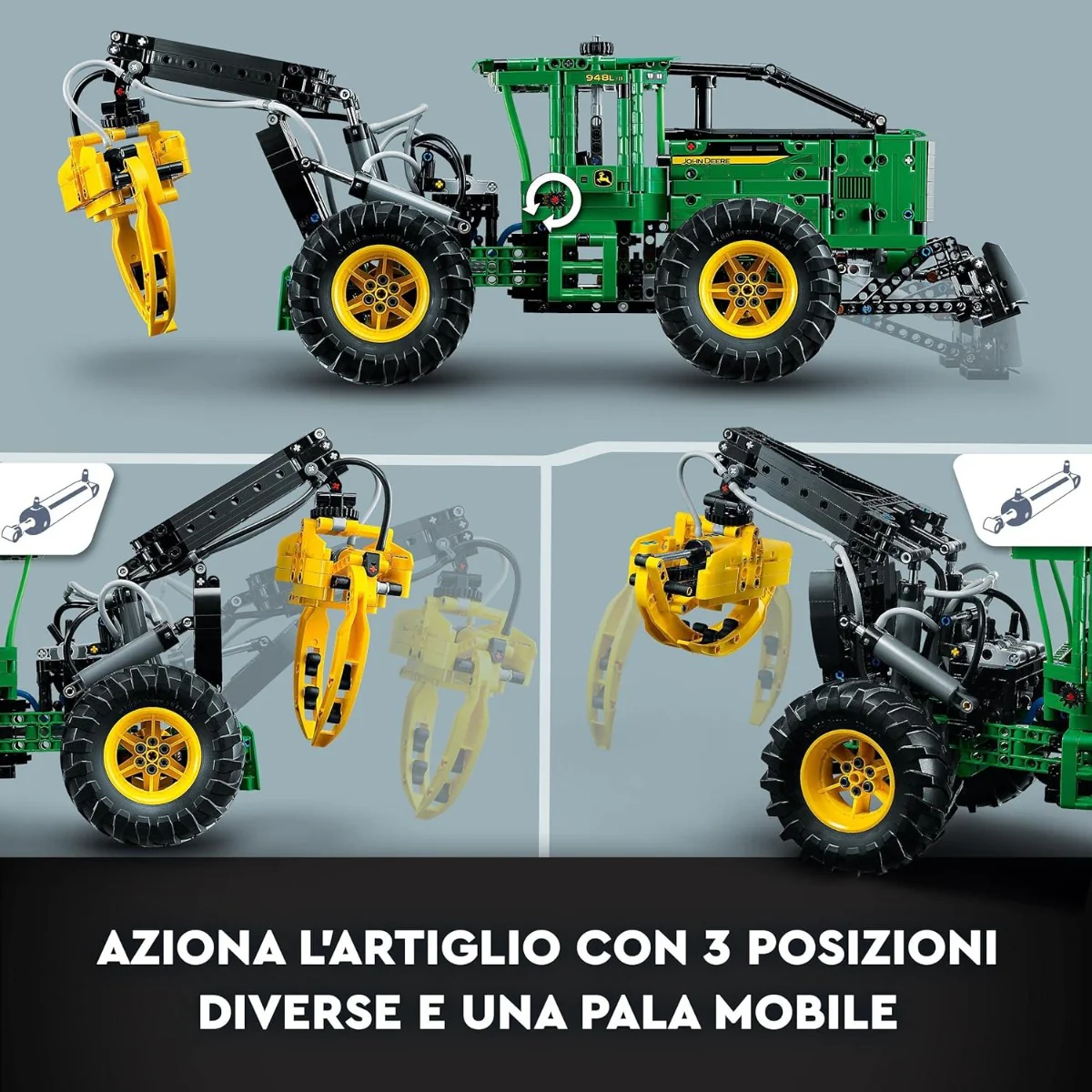 Lego Technic - Trattore John Deere 948L-II 42157 - Image 6