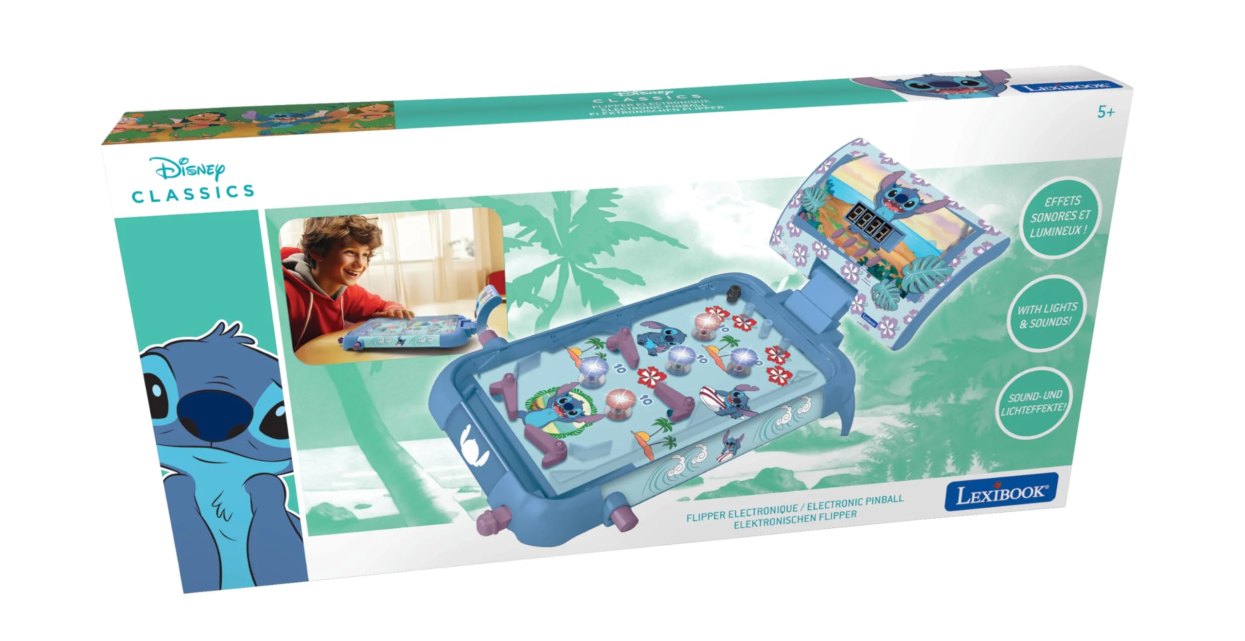 Lexibook - Flipper Elettronico da Tavolo Disney Stitch - Image 3