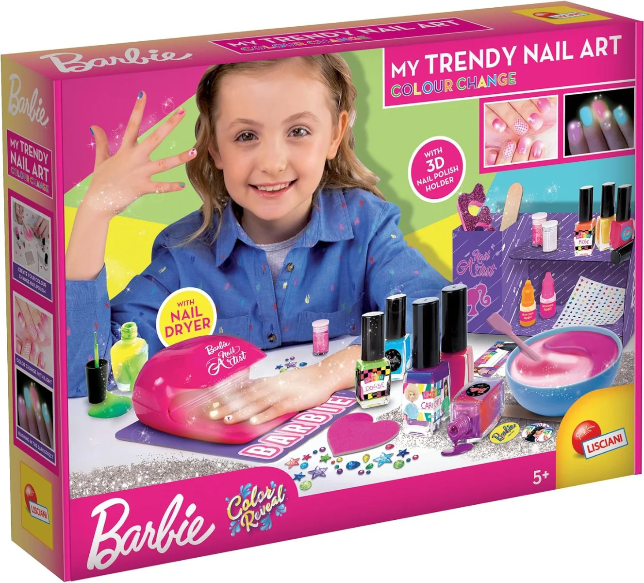 Lisciani - Barbie My Nail Art Machine Colour Change