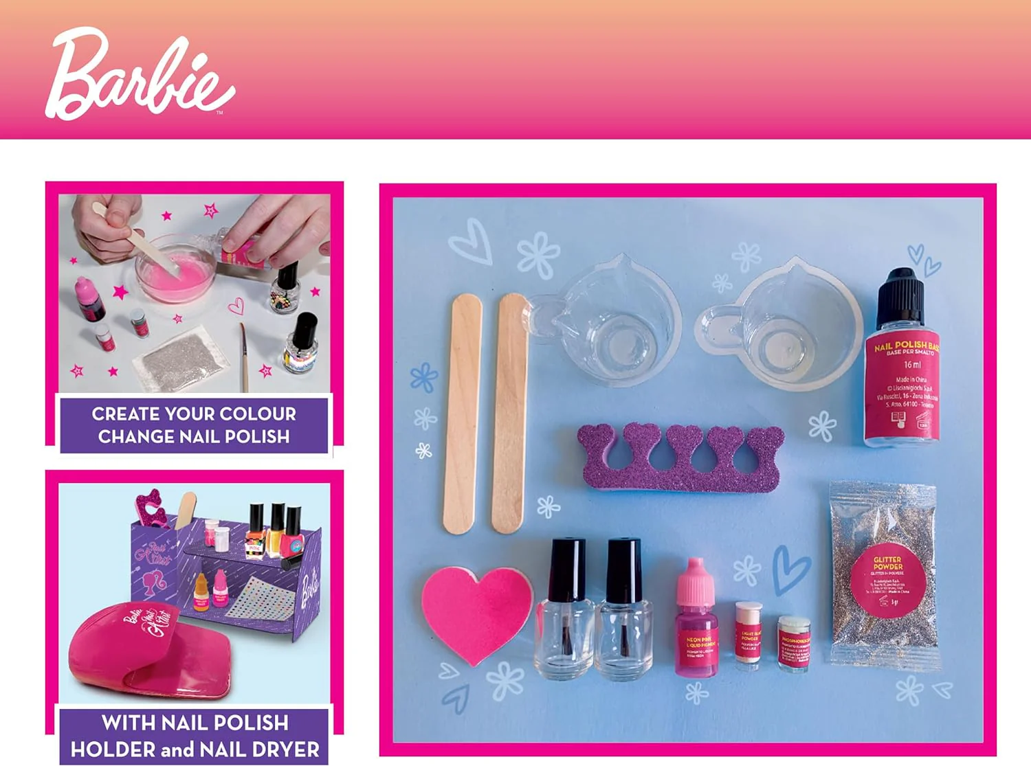 Lisciani - Barbie My Nail Art Machine Colour Change - Image 4