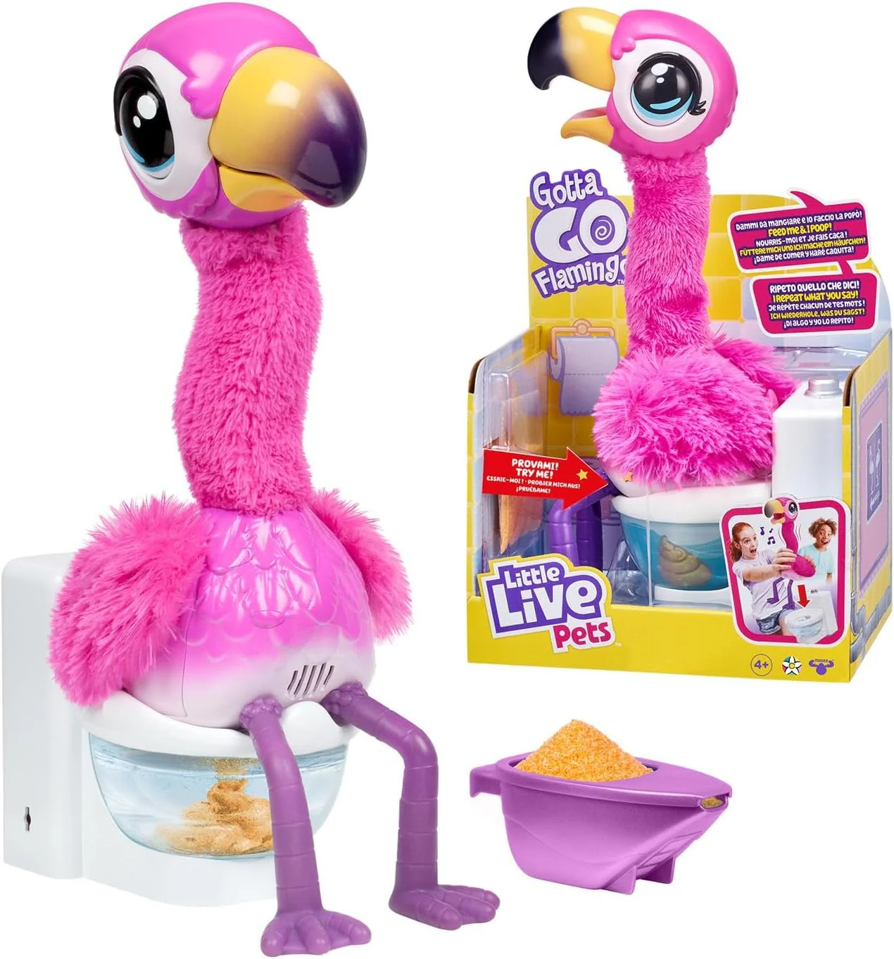 Little Live Pets - Gotta Go Flamingo Peluche Elettronico Interattivo - Image 3