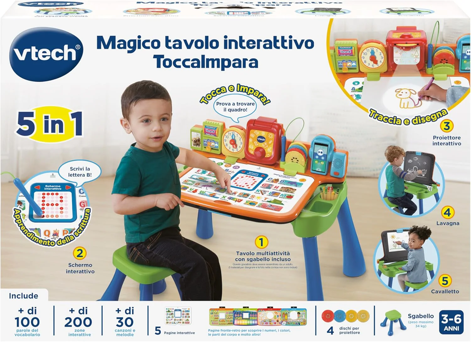 Magico tavolo interattivo ToccaImpara 5 in 1 - Image 6