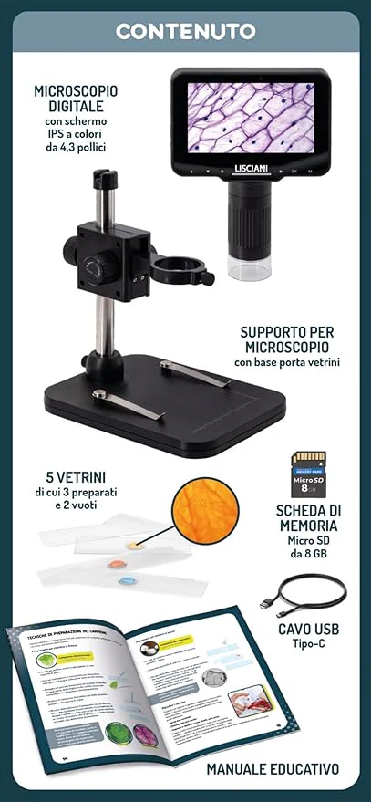 Microscopio Educativo Hi-Tech con Zoom 1000x - Image 6
