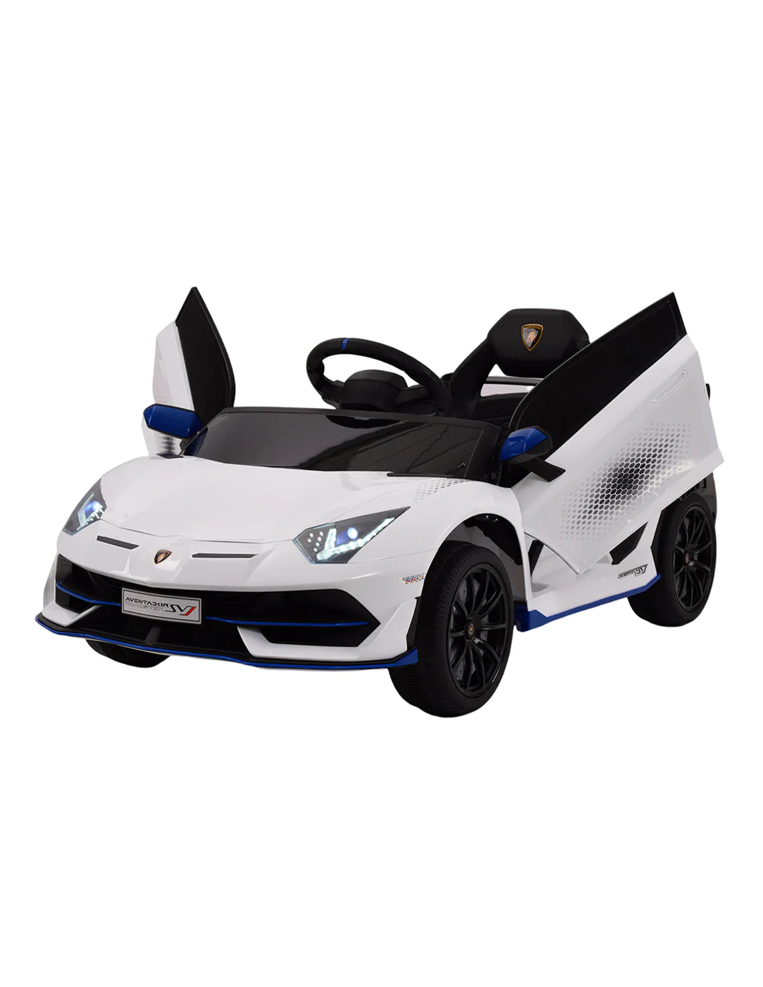 Mini Lamborghini Elettrica Aventador bianca