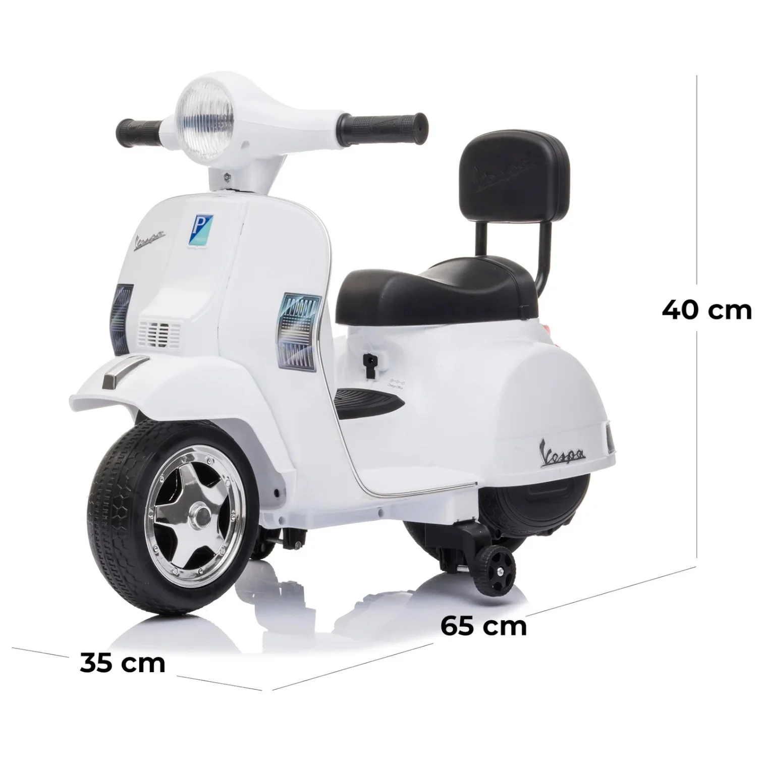 Mini Vespa Elettrica PX 150 Bianca - Image 5