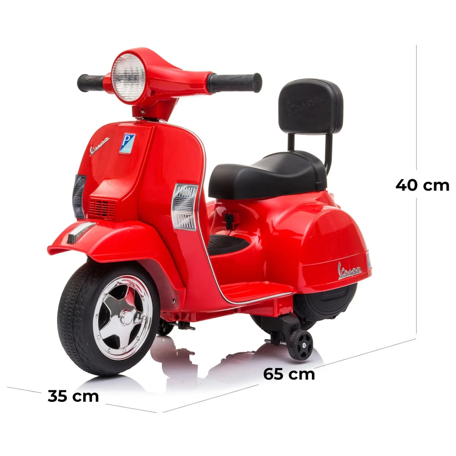 Mini Vespa Elettrica PX 150 Rossa - Image 4