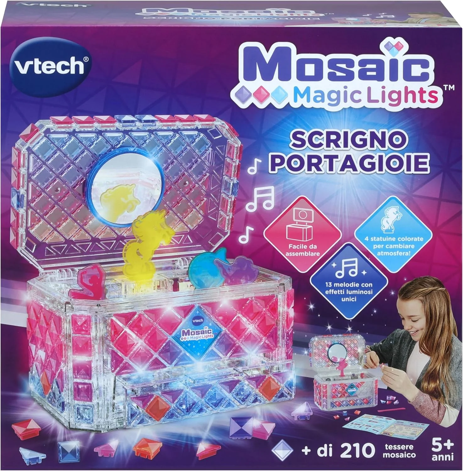 Mosaic Magic lights Scrigno portagioie - Image 4