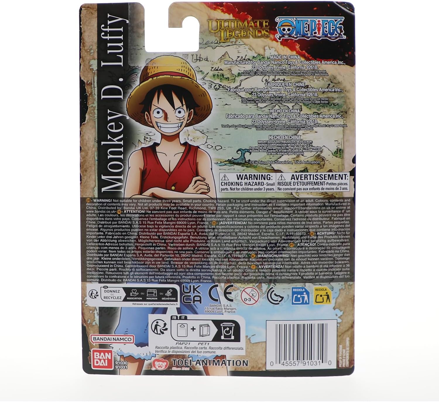 One Piece Ultimate Legends - Action figure Monkey D. Ruffy 12cm - Image 4