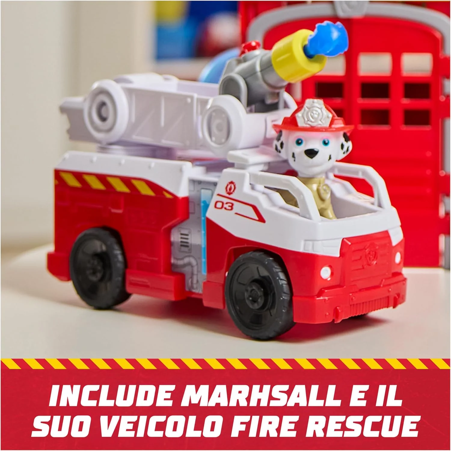 Paw Patrol Fire Rescue - Stazione dei Pompieri con Marshall e Camion - Image 3