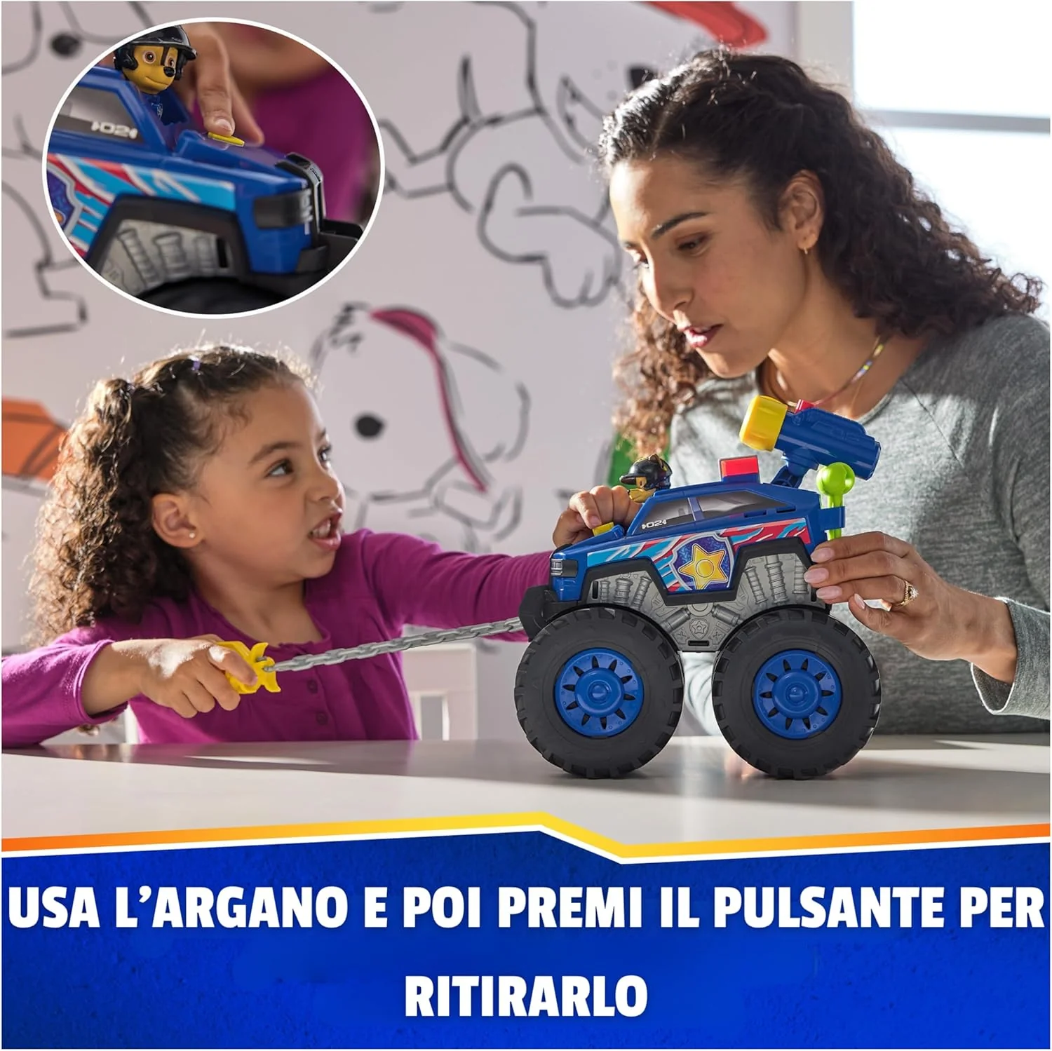 Paw Patrol Rescue Wheels Chase Deluxe Veicolo con Propulsore - Image 2