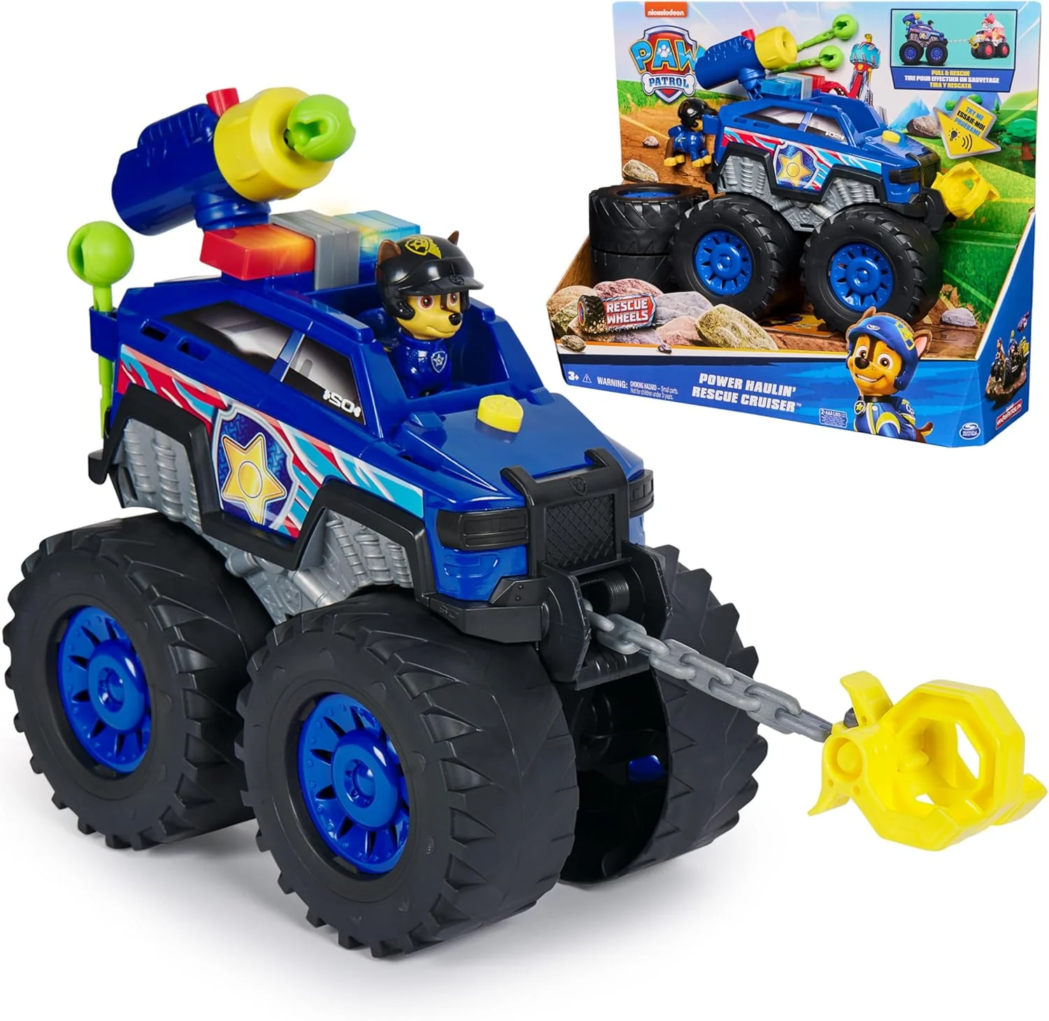 Paw Patrol Rescue Wheels Chase Deluxe Veicolo con Propulsore - Image 5