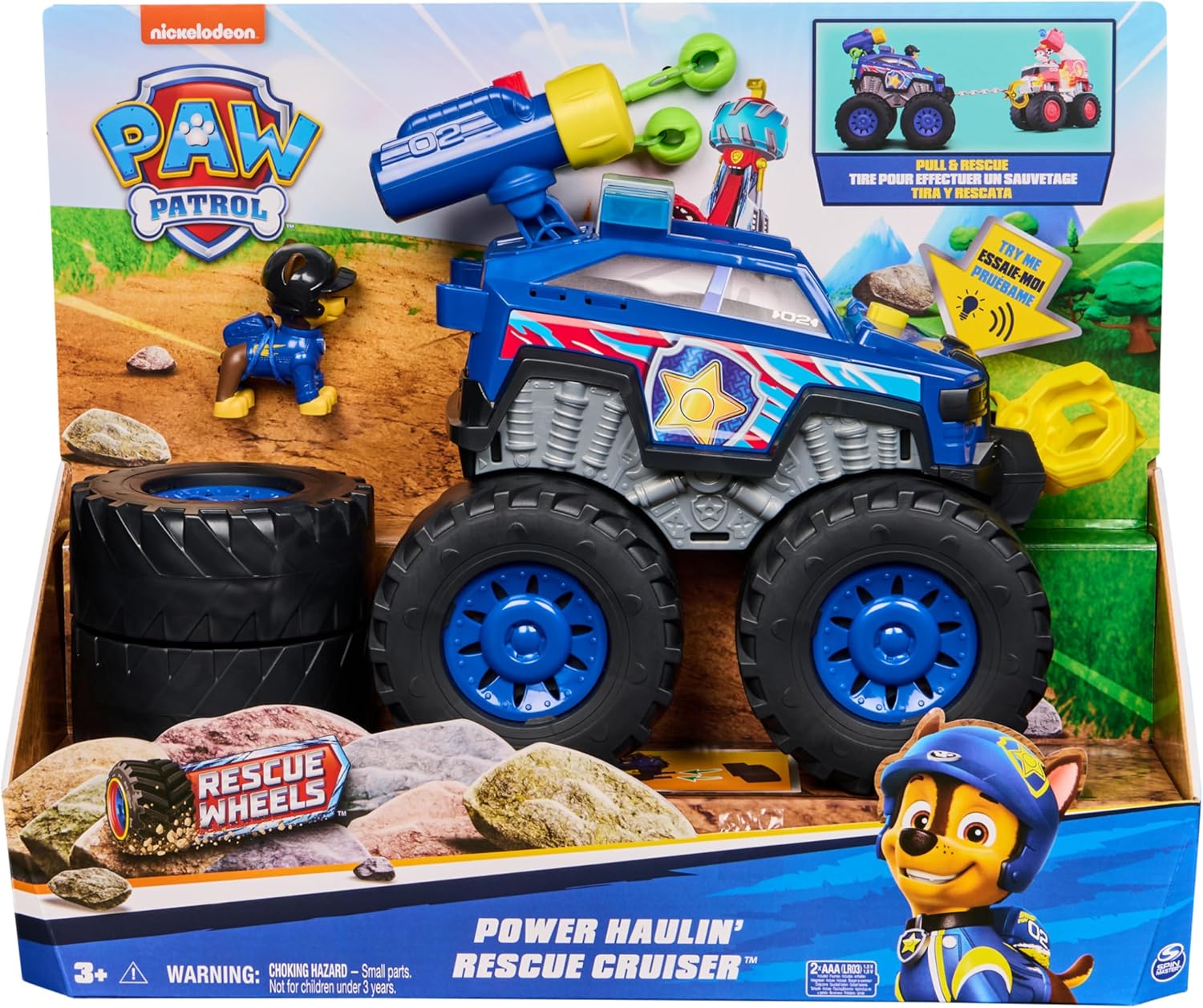 Paw Patrol Rescue Wheels Chase Deluxe Veicolo con Propulsore - Image 6