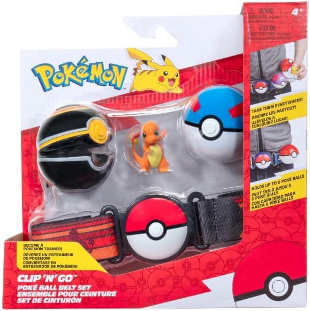 Pokémon - Clip 'n' Go Pikachu, Bulbasaur, Squirtle e Charmender - Image 4