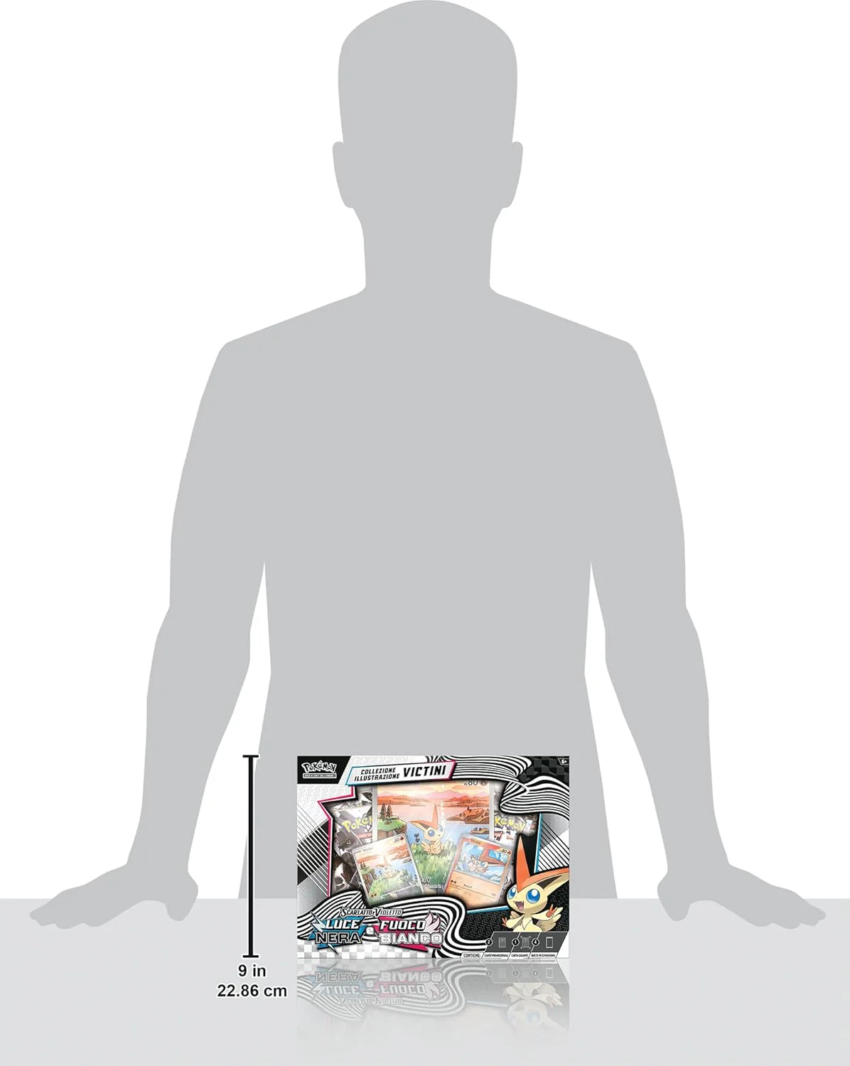 Pokémon - Luce Nera e Fuoco Bianco Collezione Illustrazione Victini - Image 2
