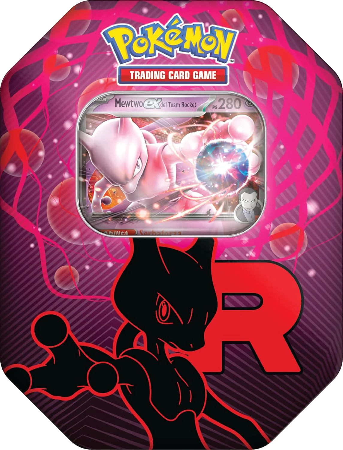 Pokémon - Tin da collezione Team Rocket Mewtwo-ex