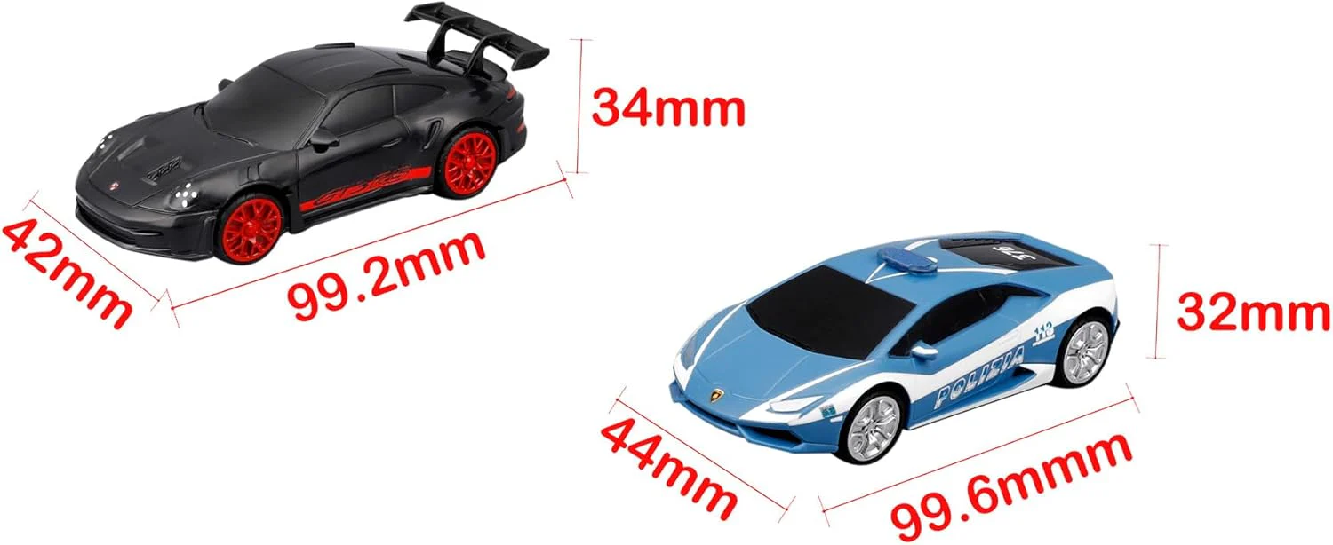 Polistil Action - Pista Elettrica con Lamborghini Huracan Polizia e Porsche 911 GT3 - Image 4