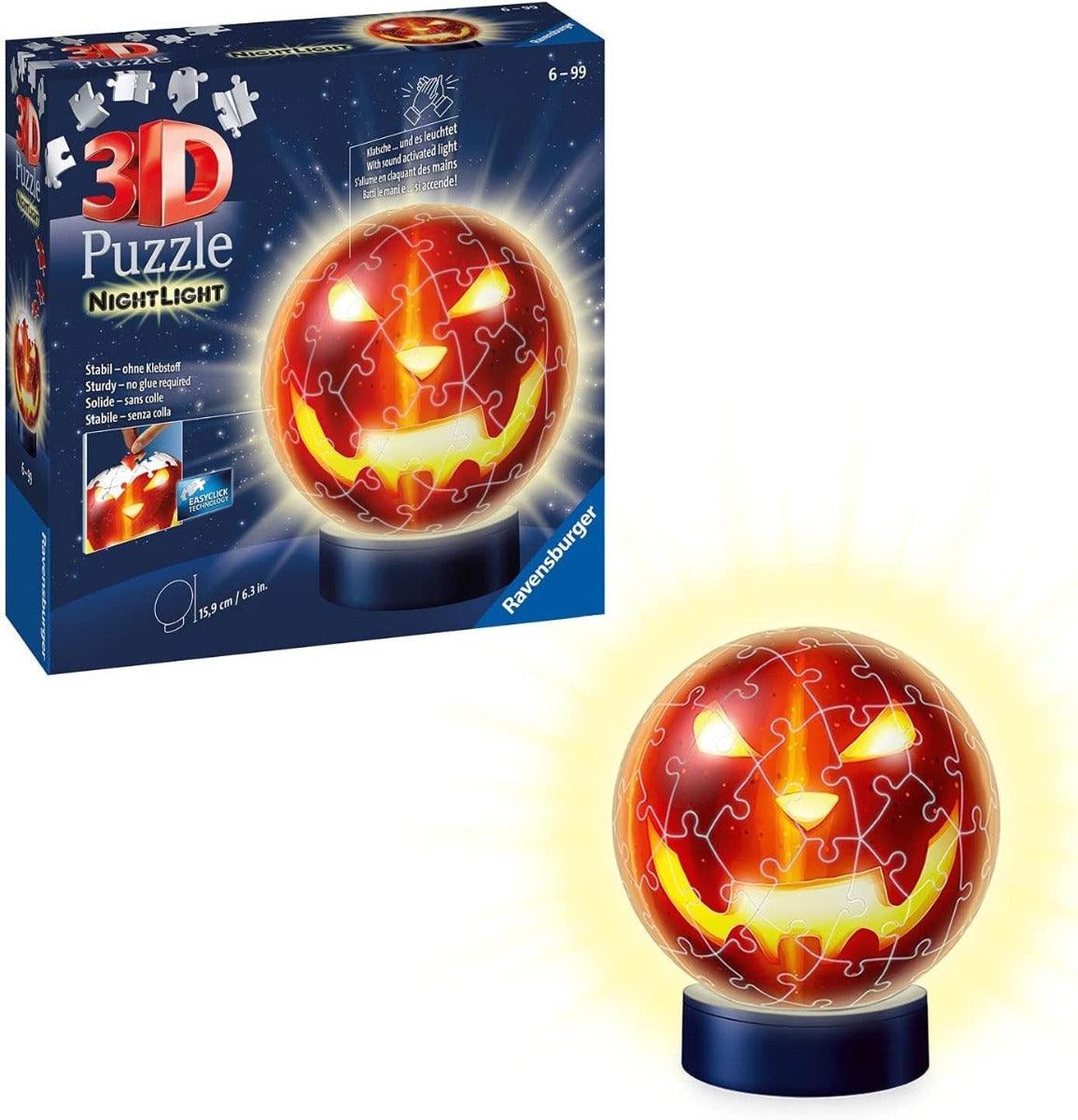 Puzzle 3D Zucca Halloween con Luce - Image 2