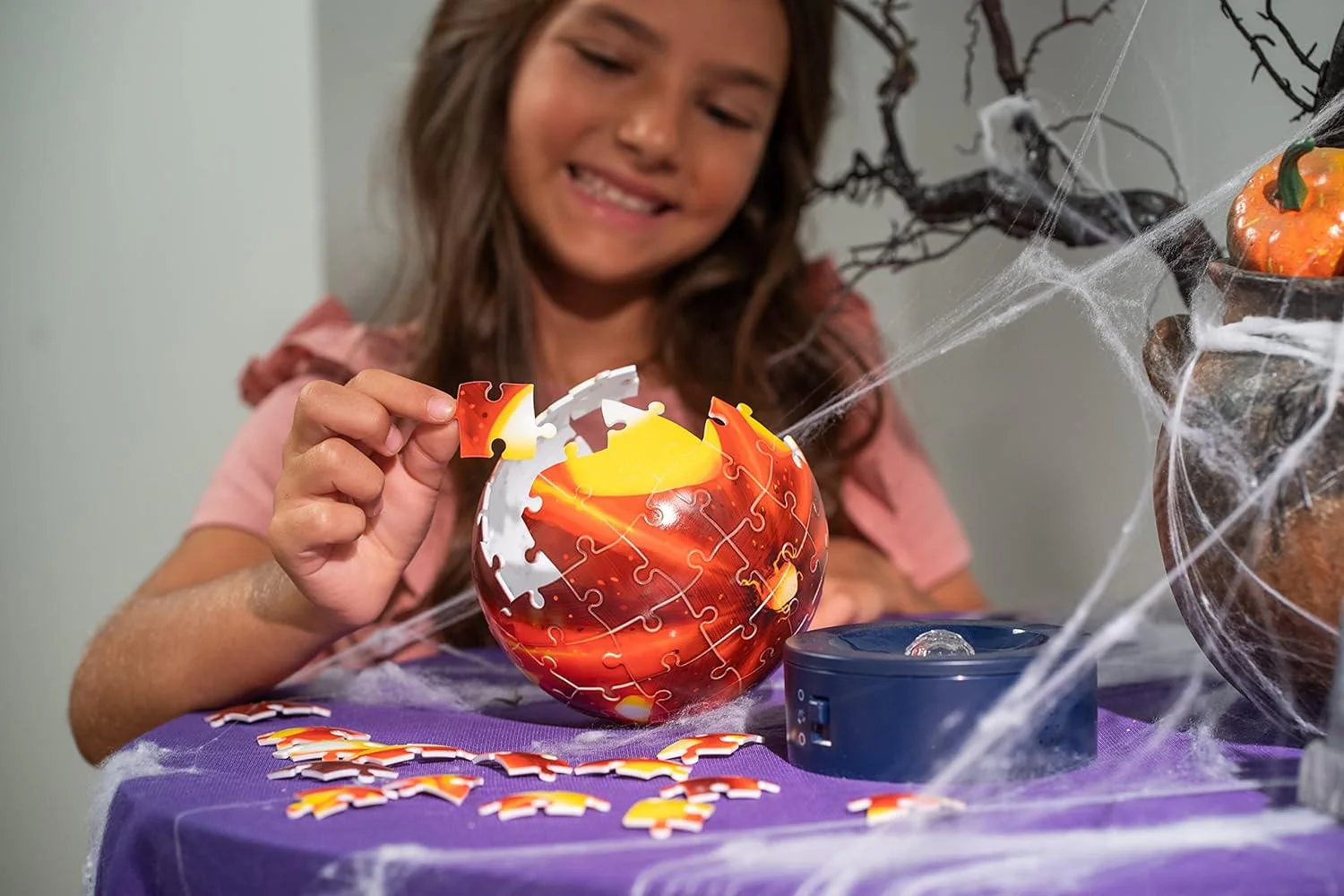 Puzzle 3D Zucca Halloween con Luce - Image 6