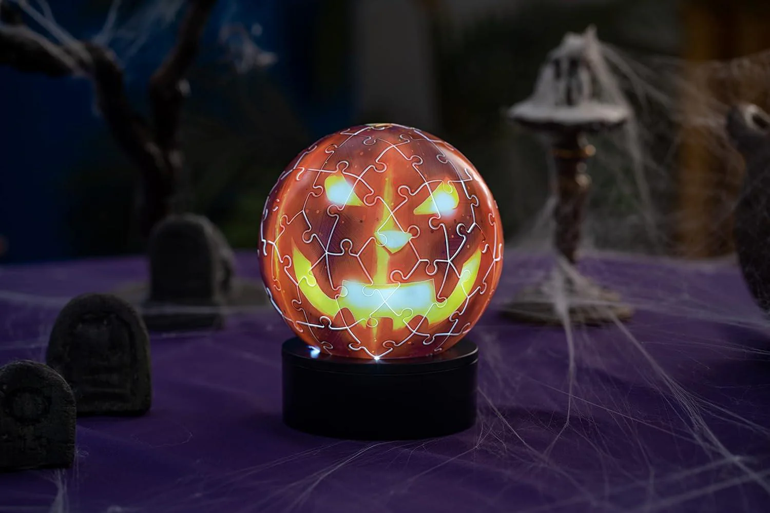 Puzzle 3D Zucca Halloween con Luce - Image 7
