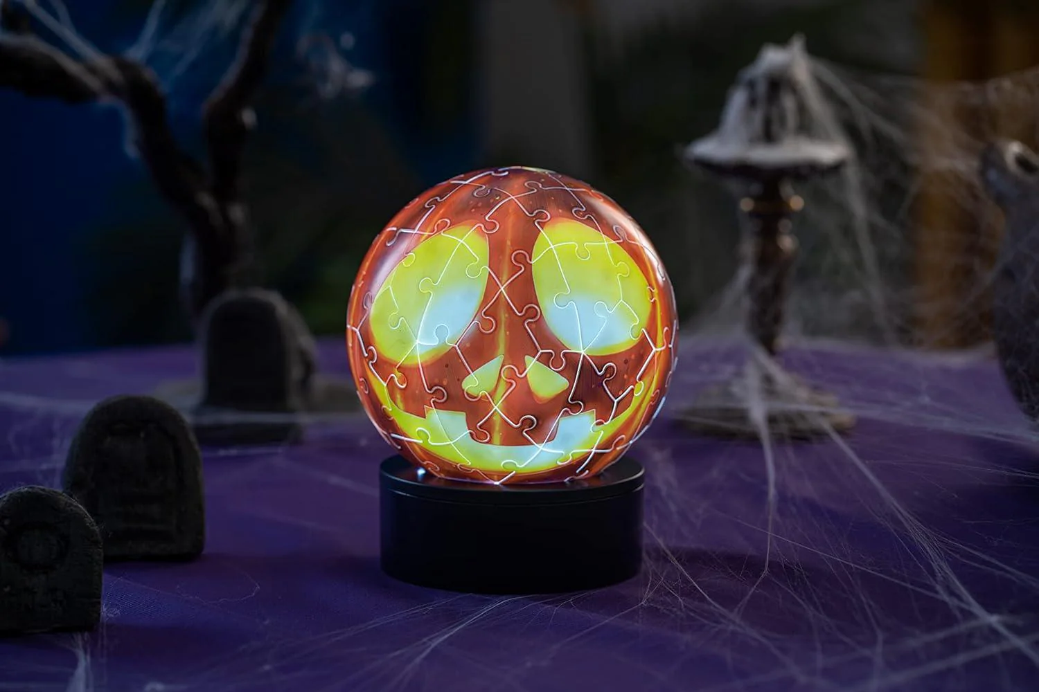 Puzzle 3D Zucca Halloween con Luce - Image 8
