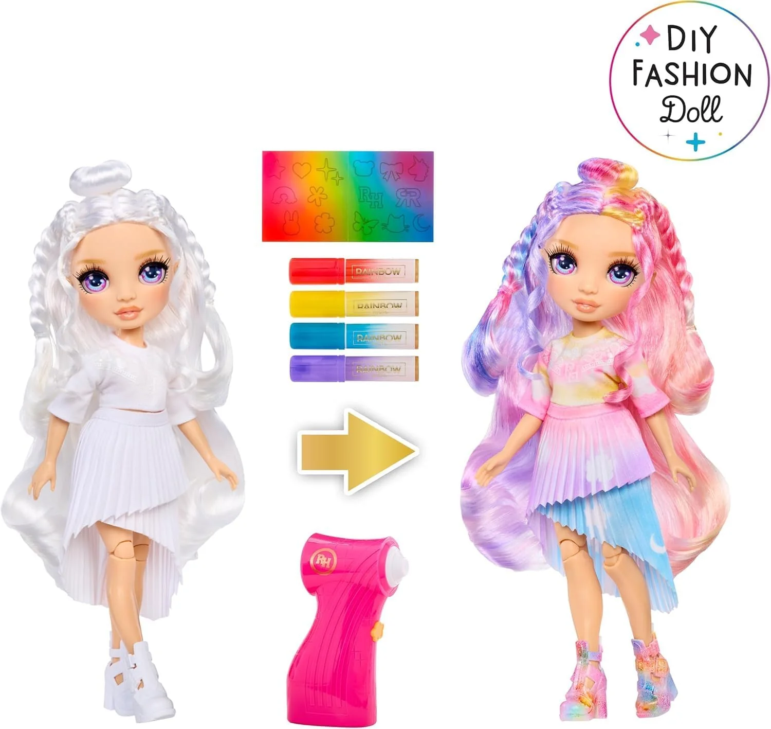 Rainbow High - Airbrush & Create Bambola con Kit Aerografo - Image 2