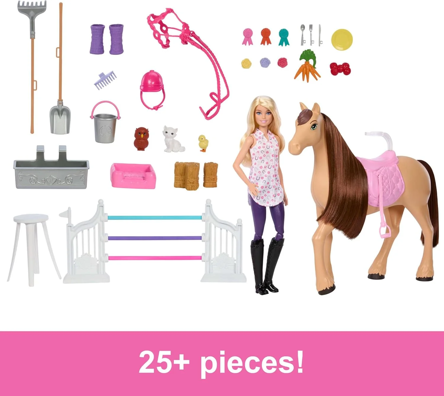 Barbie Ranch Dei Sogni Playset con Cavallo, 6 aree di gioco e 25 accessori - Image 2