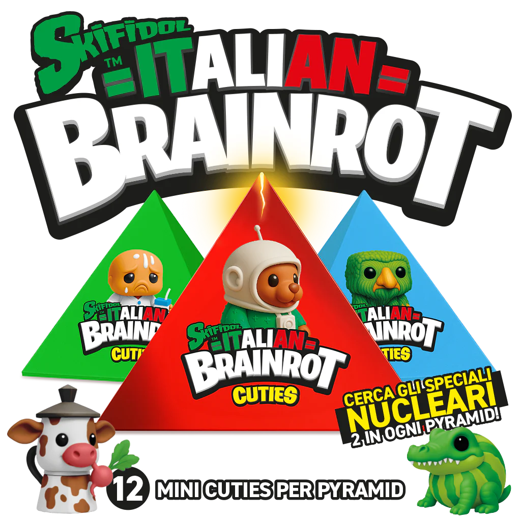 Skifidol Italian Brainrot - Pyramid con 12 mini cuties