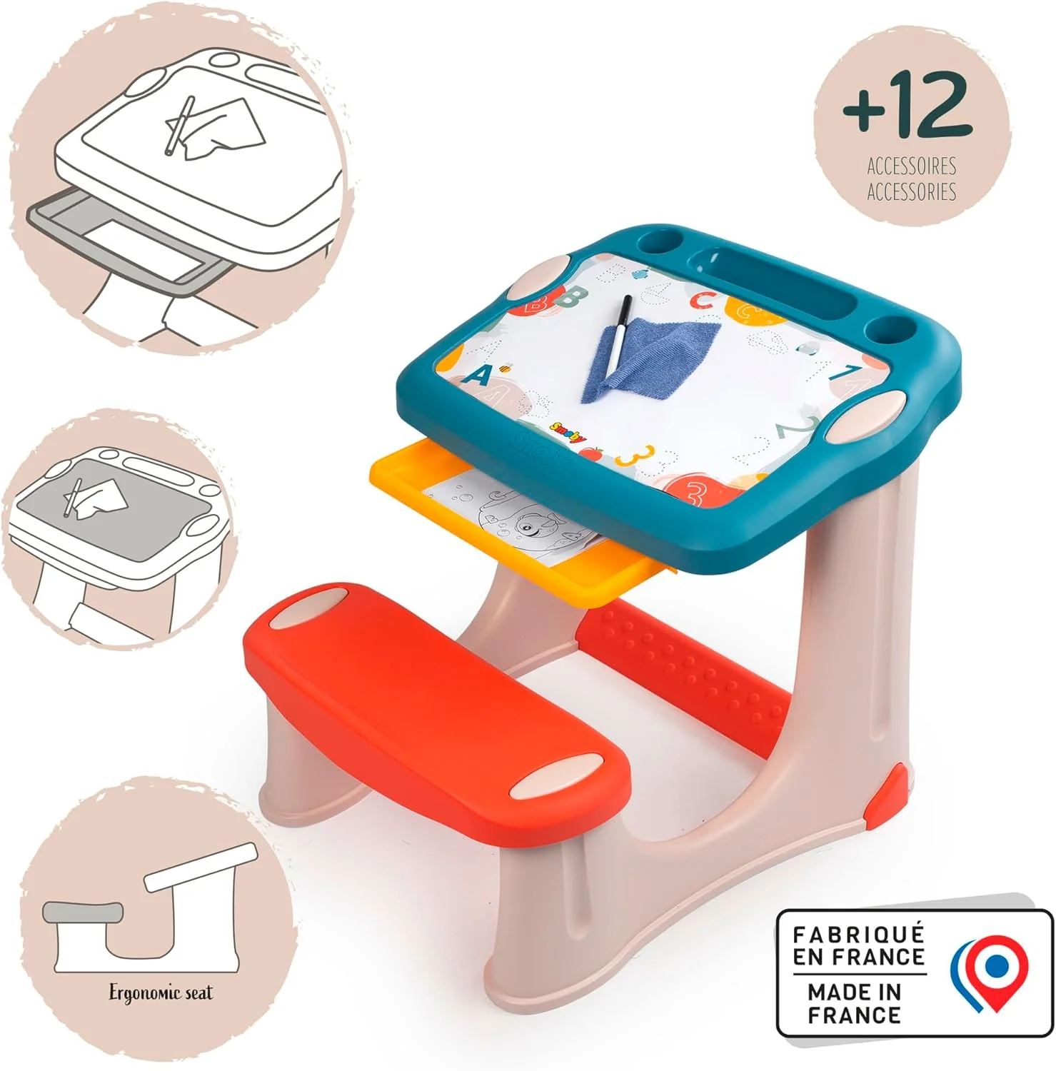 Smoby - Magic Desk Banco Scuola con accessori - Image 3