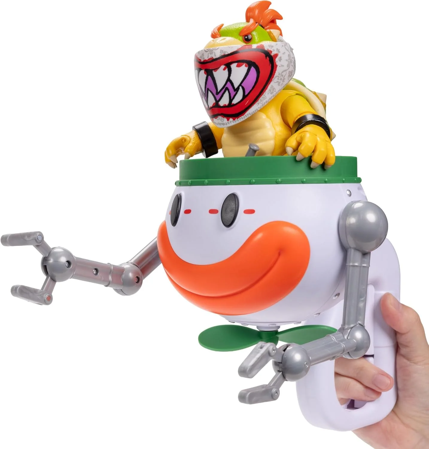 Super Mario Galaxy Movie - Playset Bowser Jr. 13cm con Clown Car, pennello e adesivi Water-Reveal - Image 7