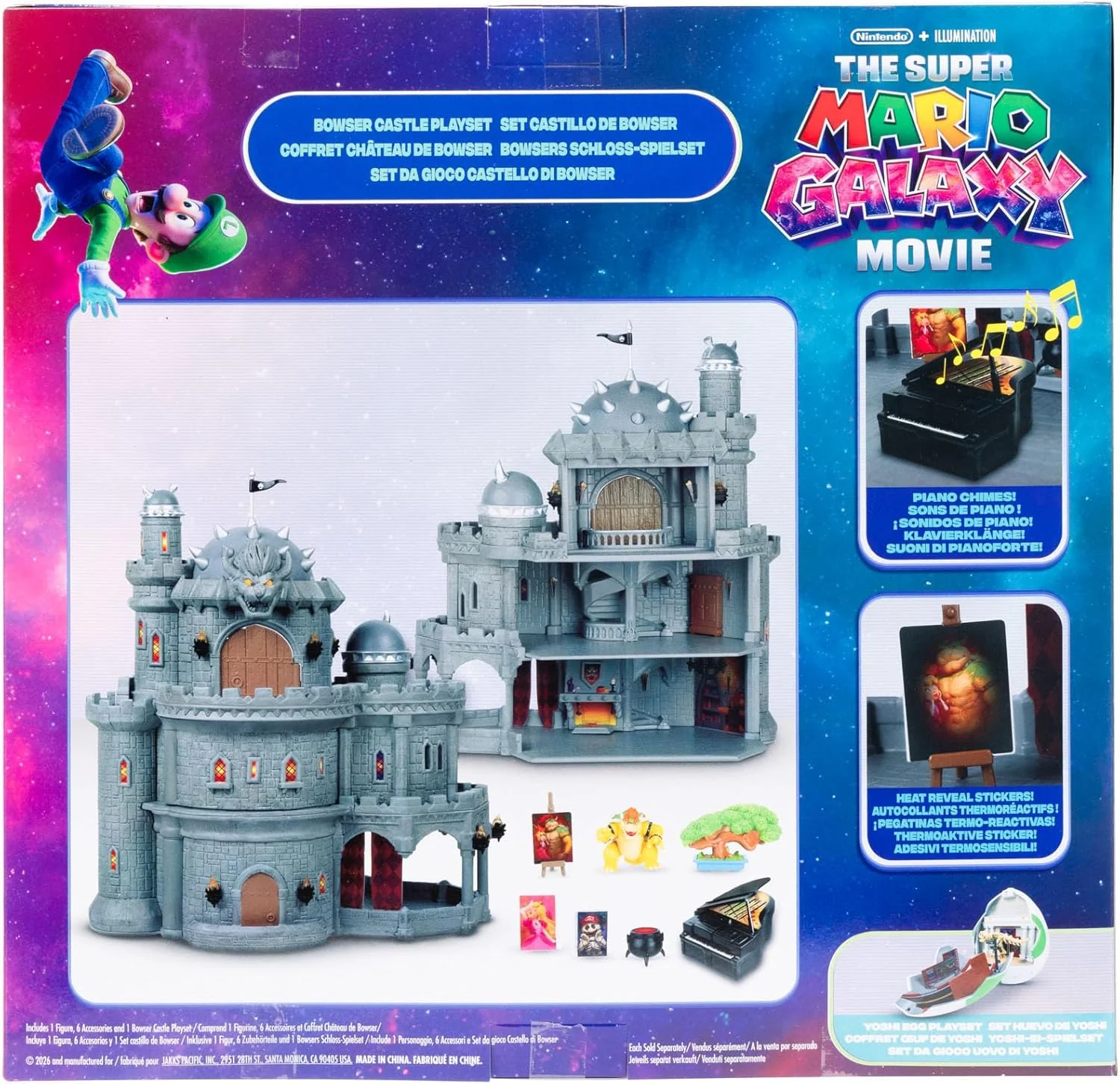 Super Mario Galaxy Movie - Playset Castello di Bowser con personaggio e accessori - Image 4