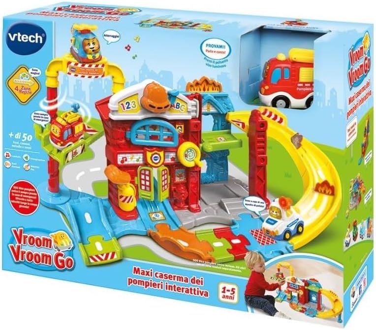 Vroom Vroom Go - Maxi caserma dei pompieri interattiva - Image 2