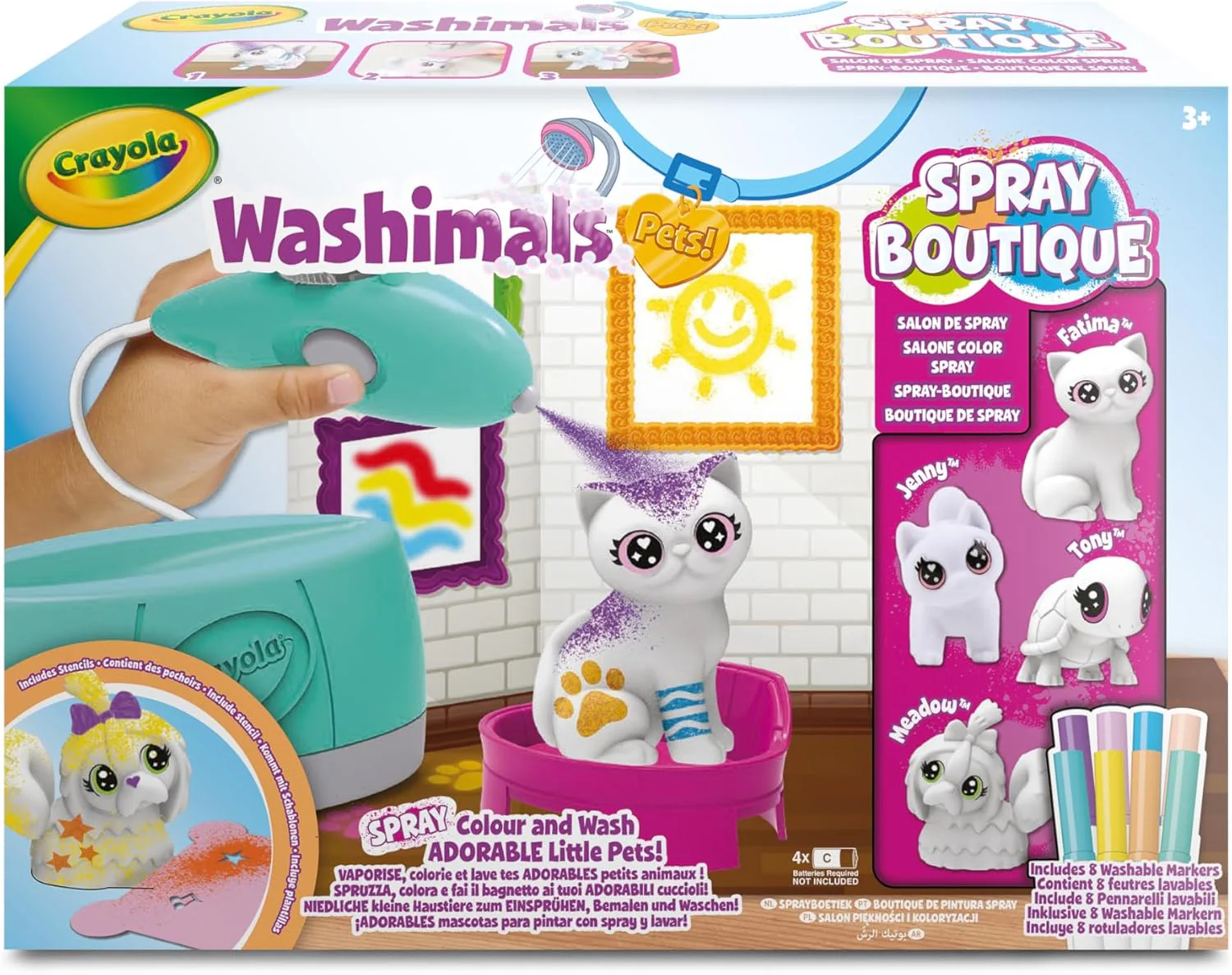 Wahimals Pets Spray Boutique - Set Attività Colora Lava Ricolora con 4 Cuccioli - Image 2